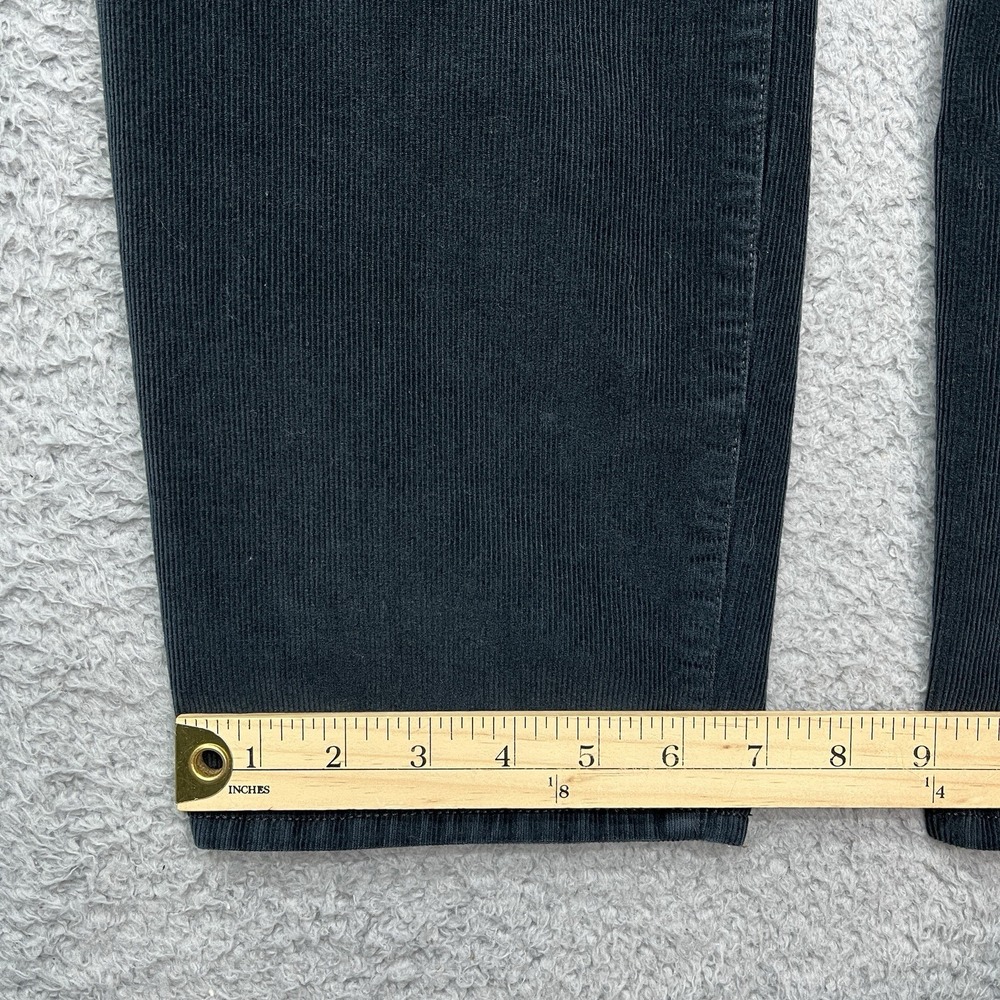 J Crew Corduroy Pants‎ Womens 32x27 Black Vintage Slim Straight Classic Preppy - Picture 6 of 10